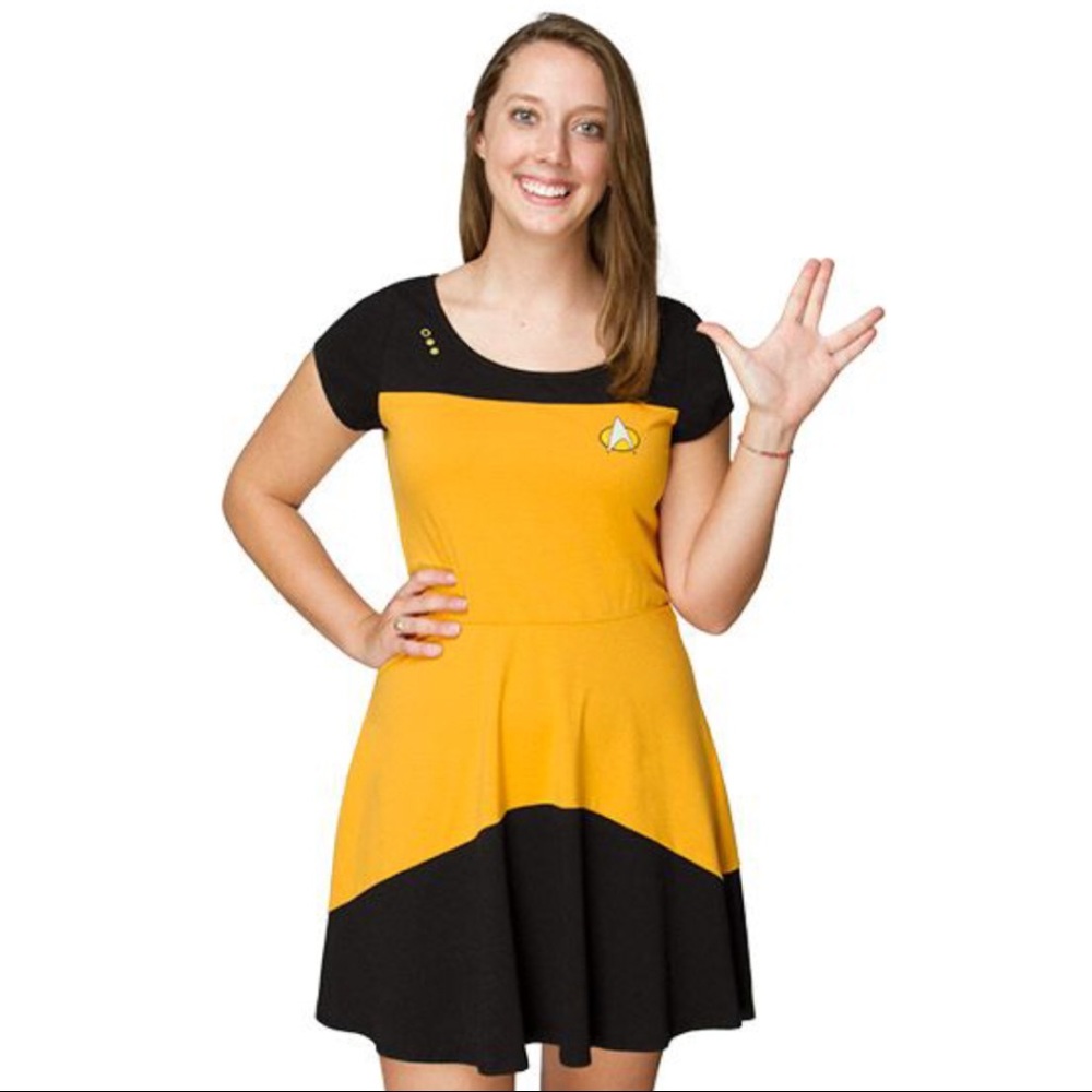 Star Trek Black and Yellow Dress